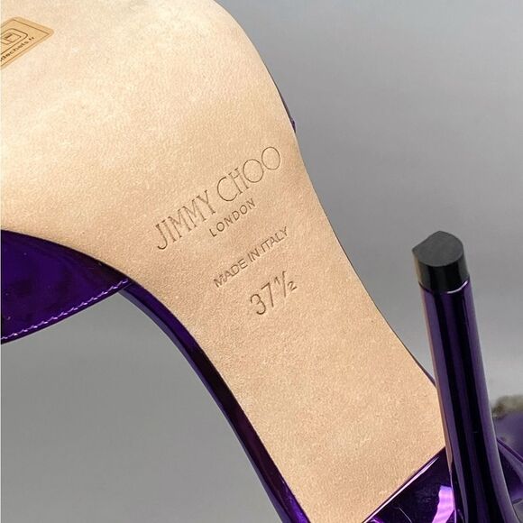 Jimmy Choo Saeda 100 patent leather pumps size 37.5 - Picture 14 of 14